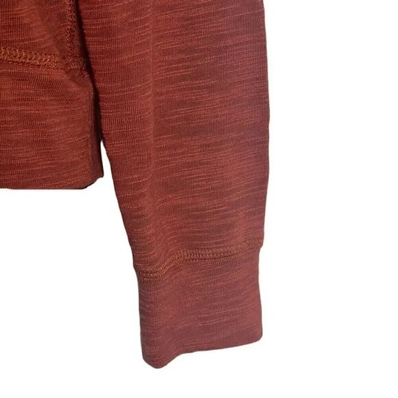 Chaser Slub Jersey Long Sleeve Sheer Lightweight Burnt Orange Henley Size Small - Picture 10 of 13